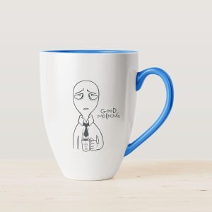 Home Black Printed Coffee Mug
